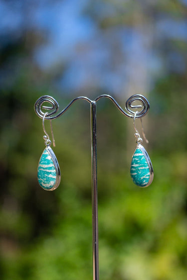 Amazonite Teardrop Earrings